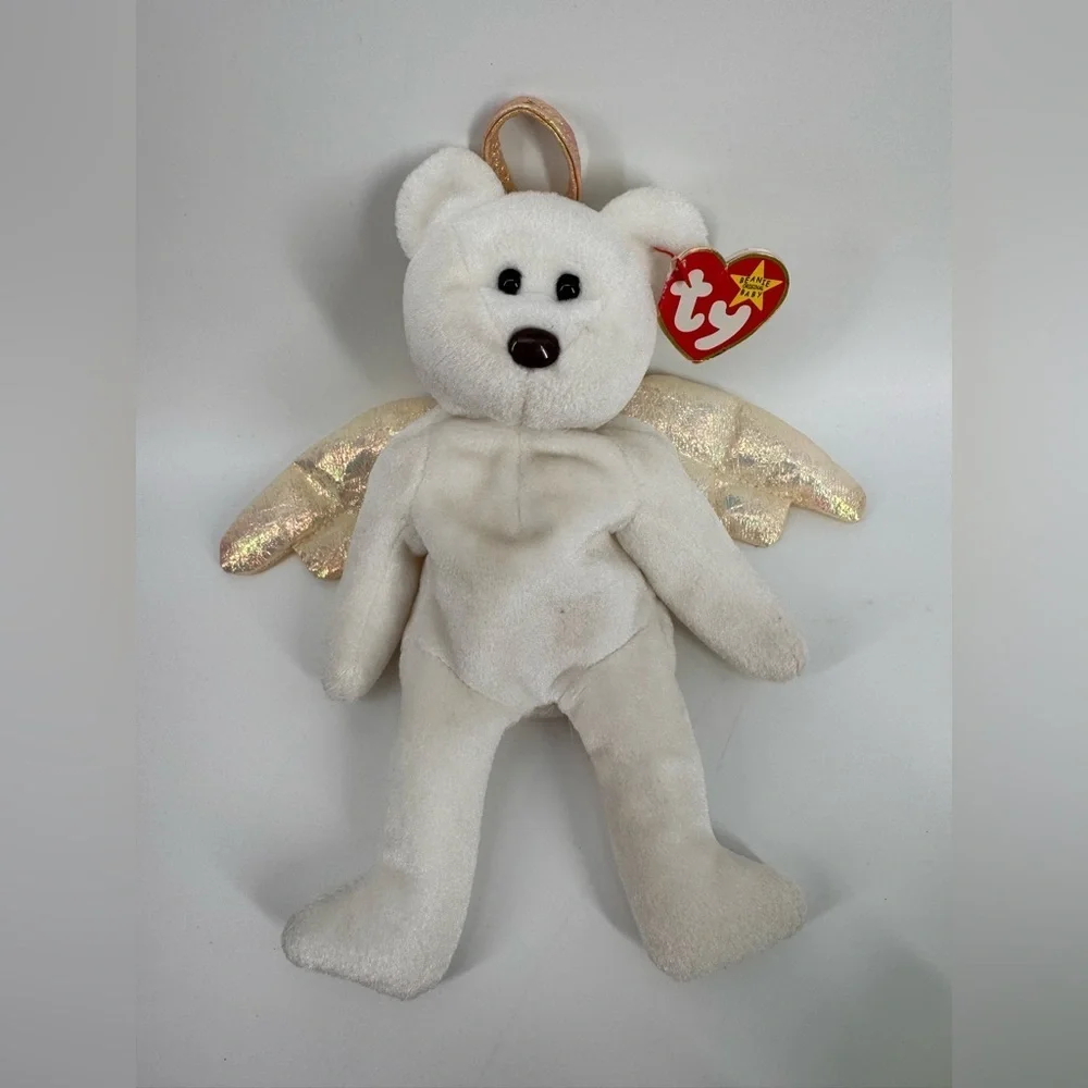 Ty Beanie Bear White Angel